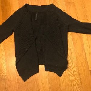Grey knit cardigan